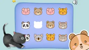 Cute Smiley Animal Faces Matching screenshot #3 for iPhone