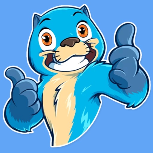 Blue Otter STiK Sticker Pack Icon