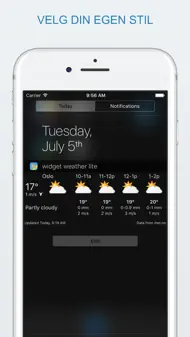 Widget weather lite iphone bilder 3