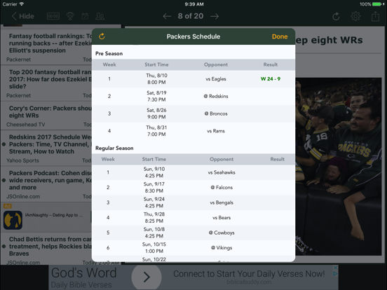 Screenshot #6 pour Football News - Packers