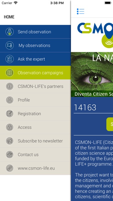 CSMON-LIFE segnalazioni screenshot 2