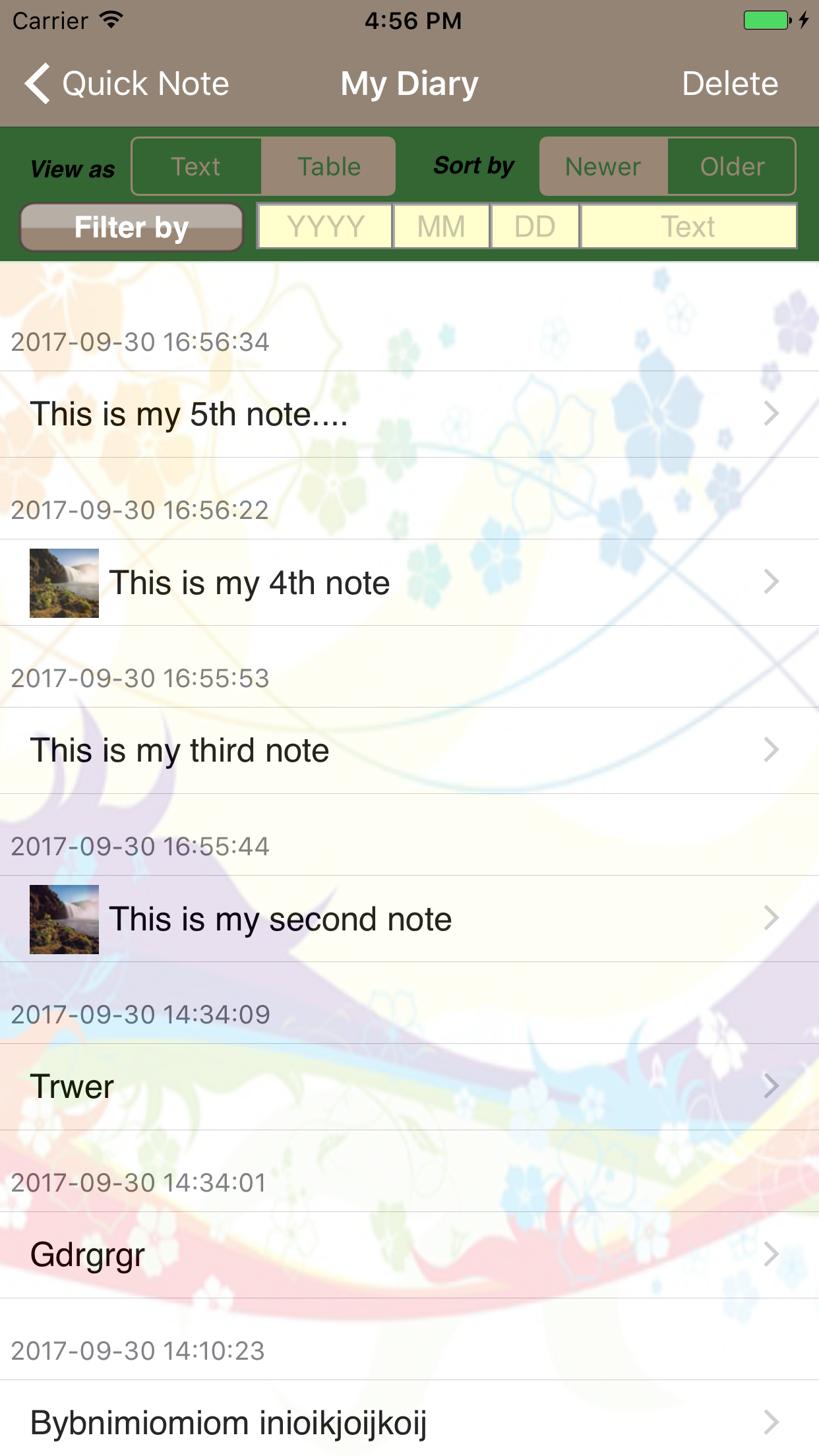 Quick Diary screenshot 3