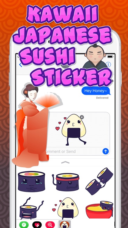 Kawaii Japanese Sushi Sticker