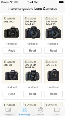 Game screenshot Canon Camera Handbooks apk