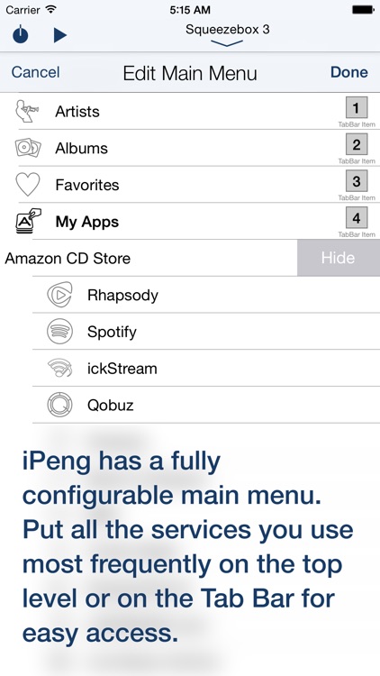 iPeng 9 - Squeezebox Remote