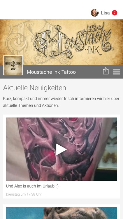 Moustache Ink Tattoo