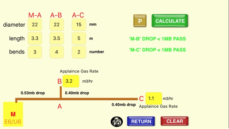 GB Gas Pipe Sizing Calculator