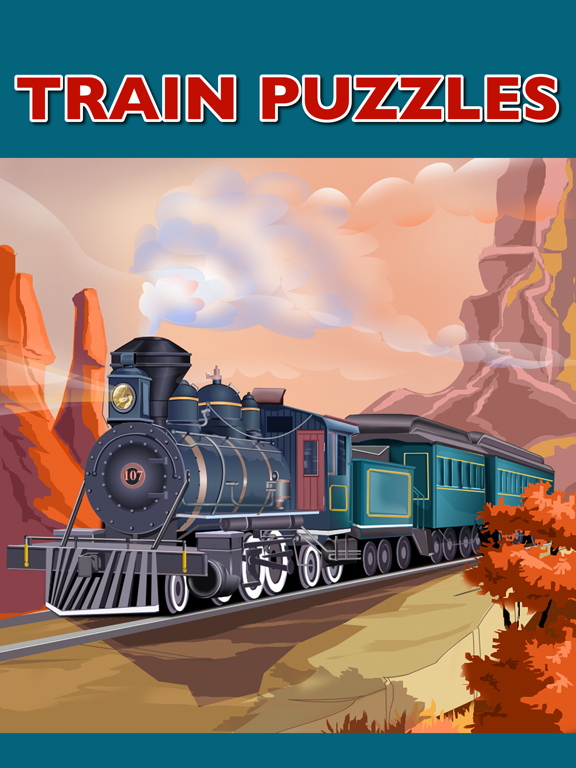 Train Games - Free Educational Jigsaw Puzzles for Kids and Preschool Toddler Learning Railway Vehicle Engine Transport and Love Locomotive Labs Power screenshot