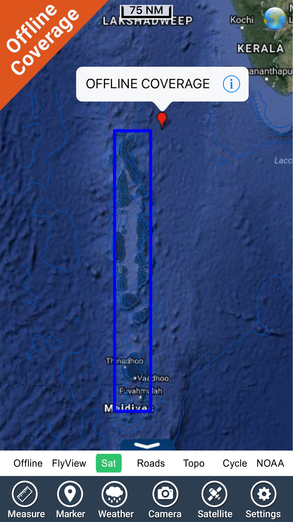 Screenshot 5 of Maldives GPS Map Navigator