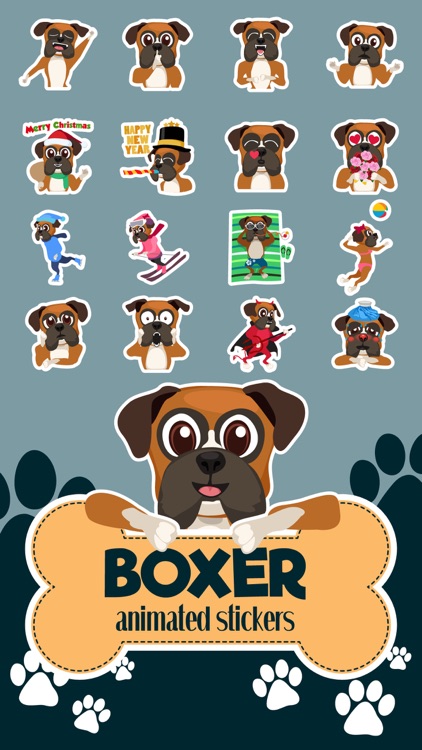 Animated Boxer Stickers for iMessage