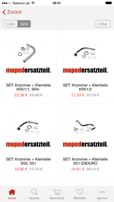 Mopedersatzteil screenshot 2