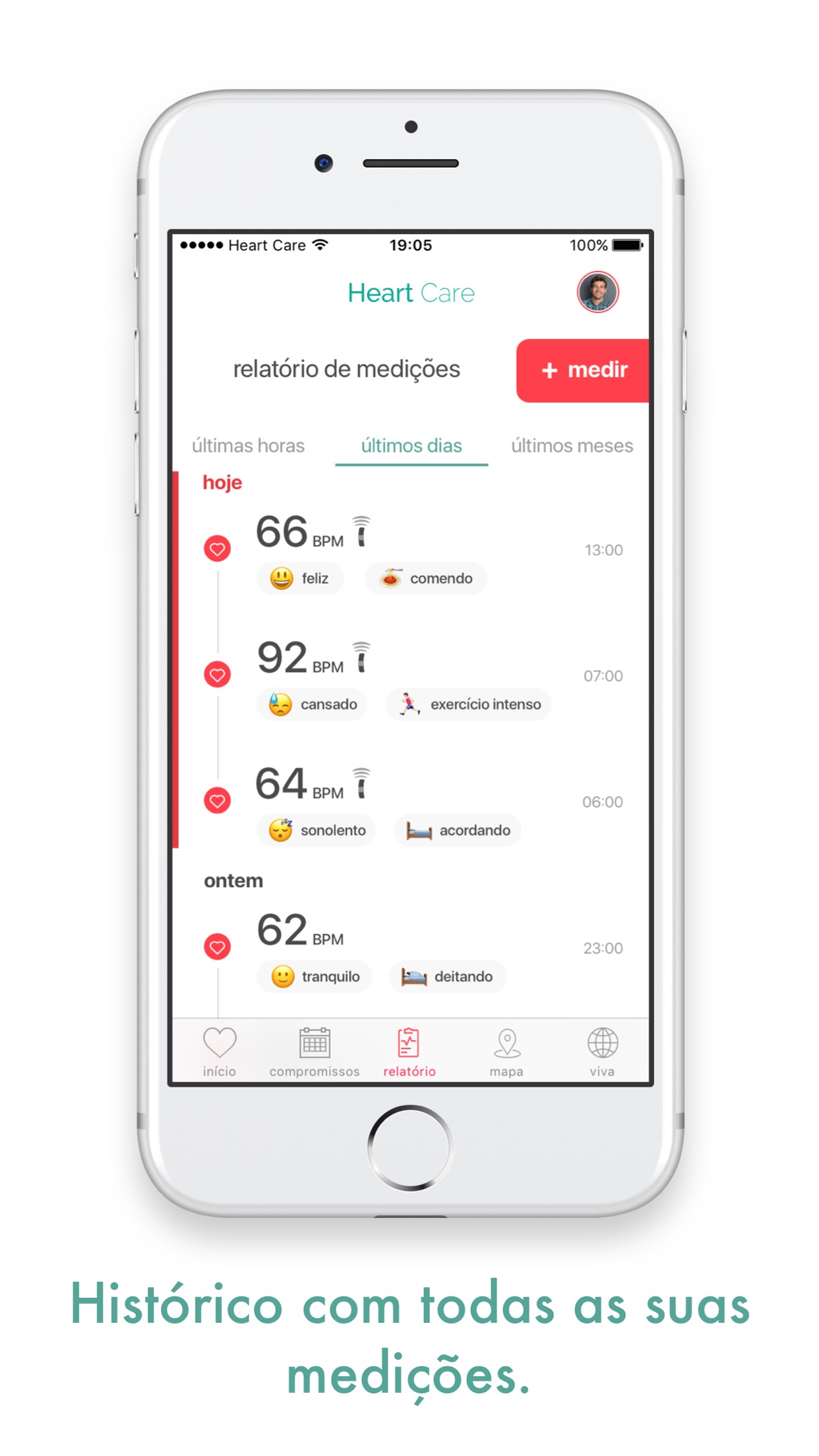 Screenshot do app Heart Care