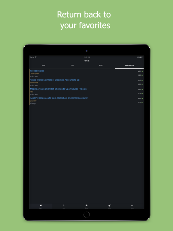 Hacker Buzz iPad screenshot 5 - News app