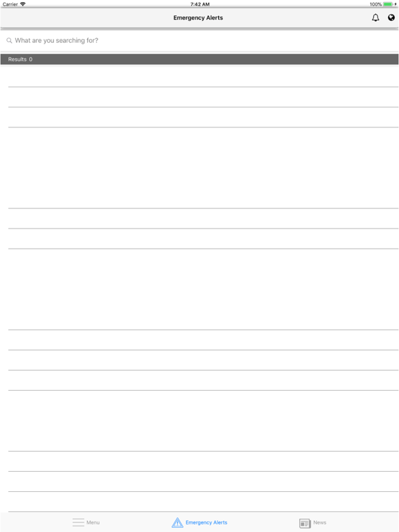 Emergency Alert iPad screenshot 4 - Weather app