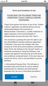 Lifeline4Moms screenshot #1 for iPhone