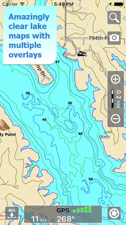 Aqua Map Nebraska Lakes GPS