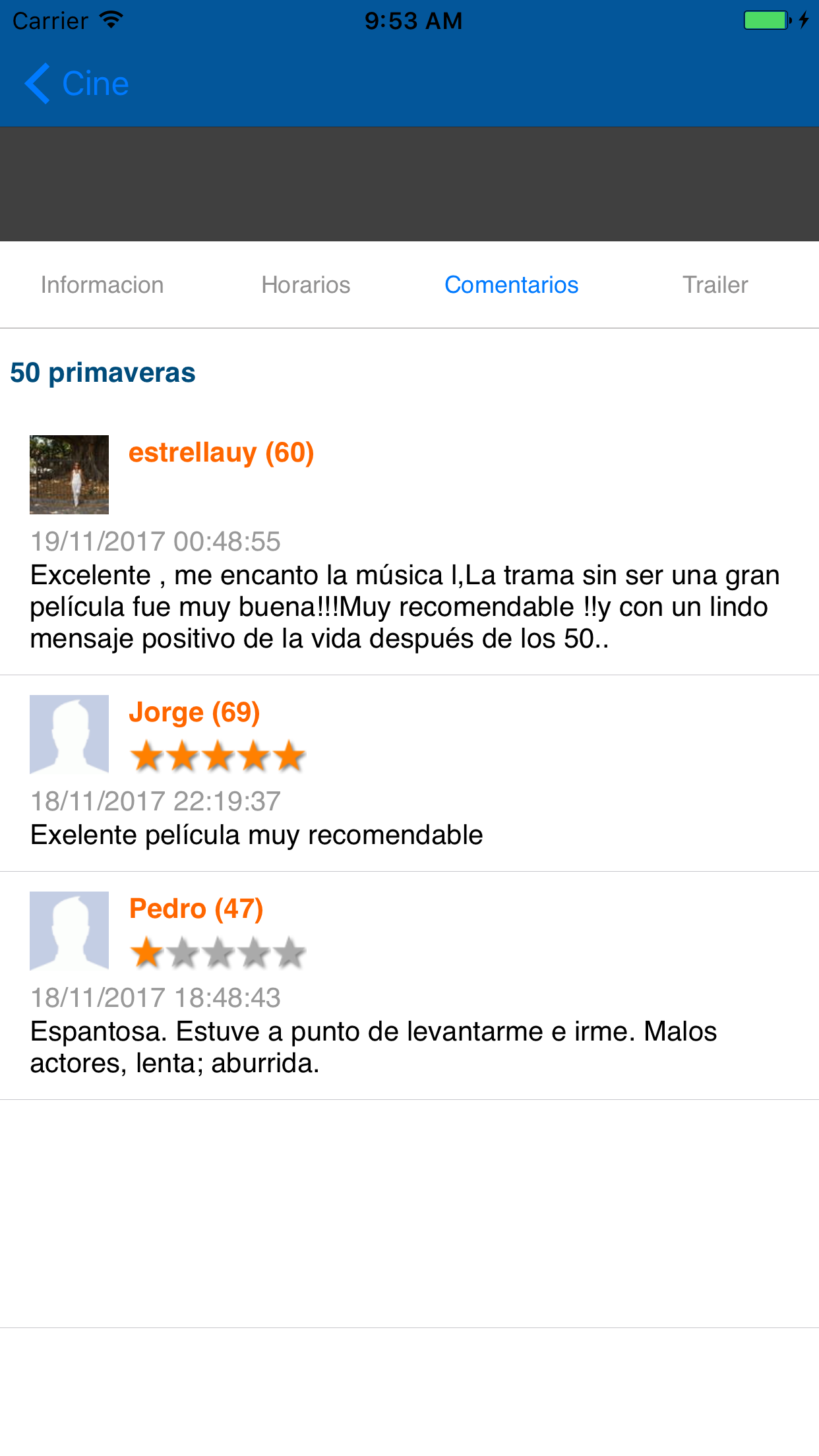 Cartelera - Montevideo Comm