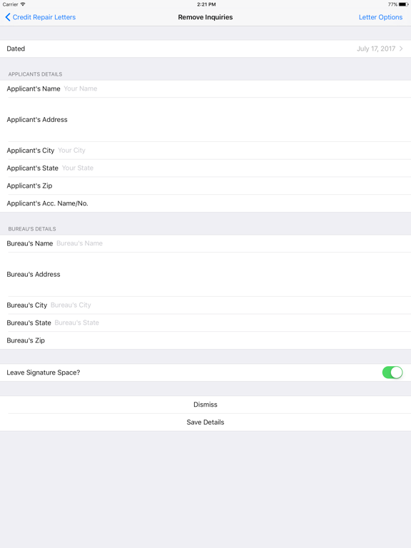 Screenshot #4 pour Credit Repair Letters