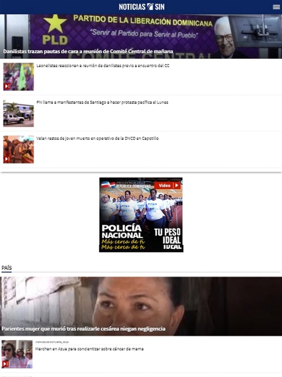 Noticias SIN iPad screenshot 1 - News app