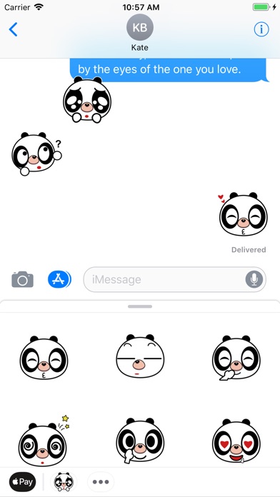 Lovely panda - Fx Sticker screenshot 4