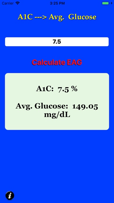 A1C to EAG screenshot 2