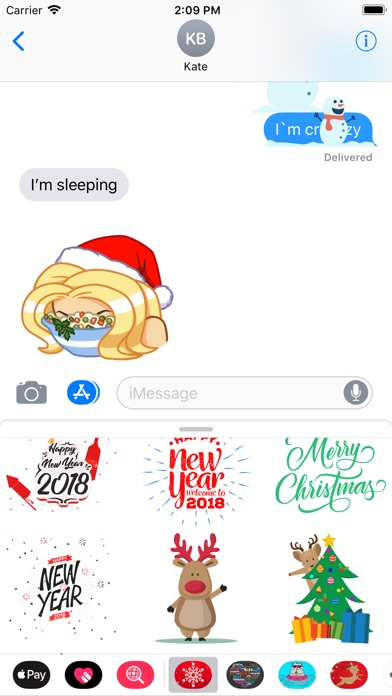 Christmas & New Year Stickers. screenshot 2