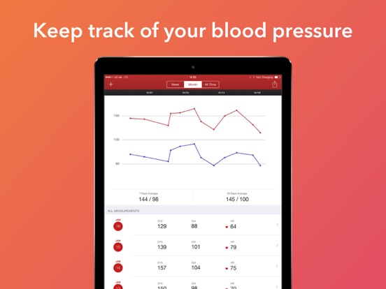 Screenshot #1 for Blood Pressure Assistant