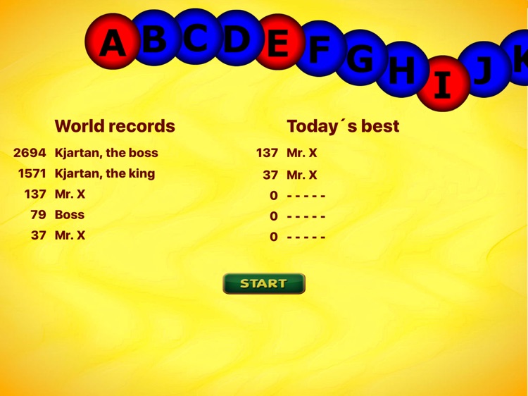 Catch the alphabet A-Z