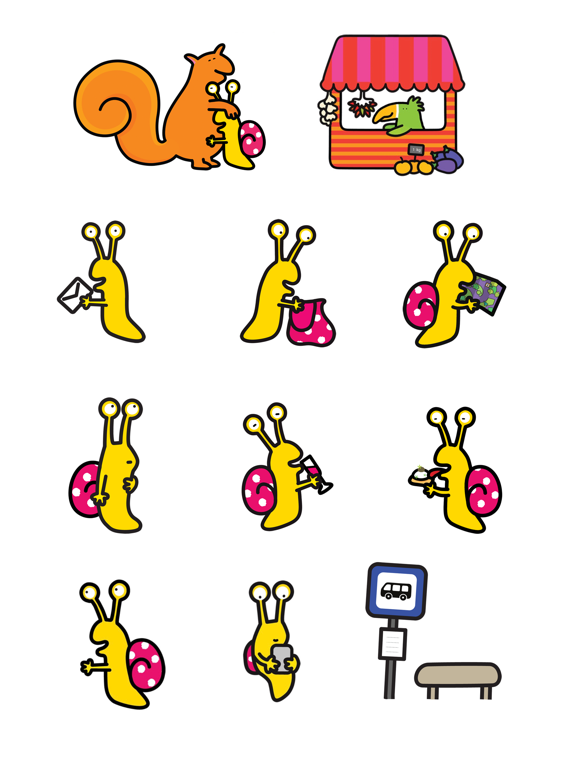Lola Slug Animated Stickersのおすすめ画像1