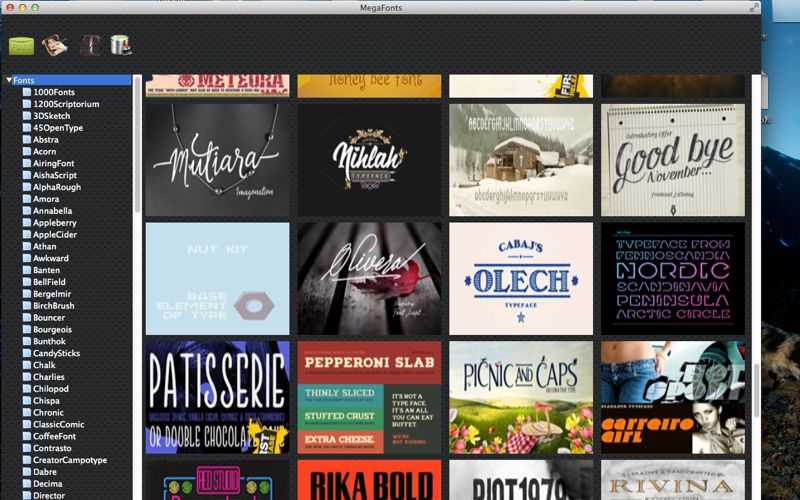 MegaFonts screenshot 2