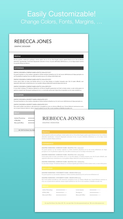 Resume Templates (for Pages)