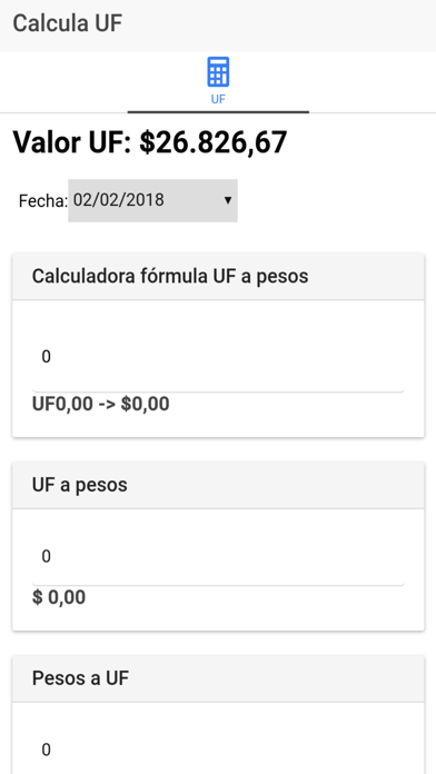 Calcula Uf screenshot 2