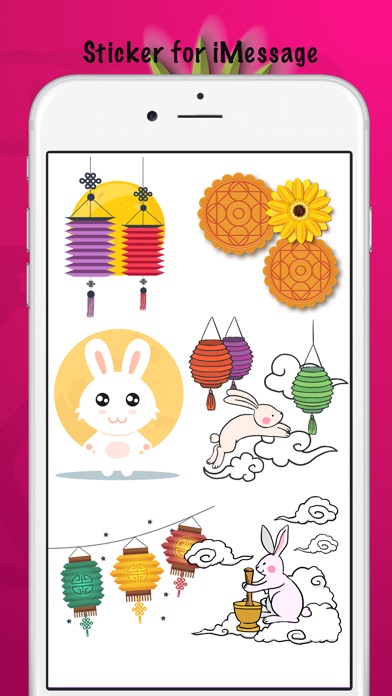 Mooncake Moonlight Stickers screenshot 2