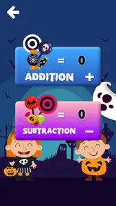 Halloween Math Game 1st Grade screenshot #2 for iPhone