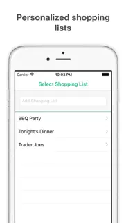 shopping list : grocery list iphone screenshot 1