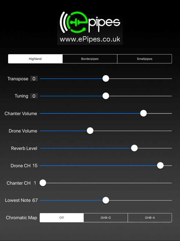 Screenshot #5 pour ePipes - MIDI Bagpipes