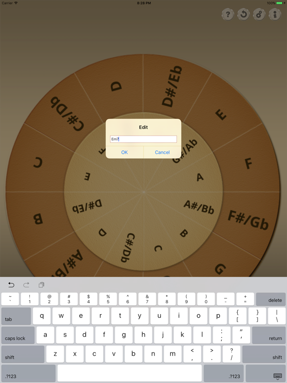 Transposing Helper iPad screenshot 4 - Music app