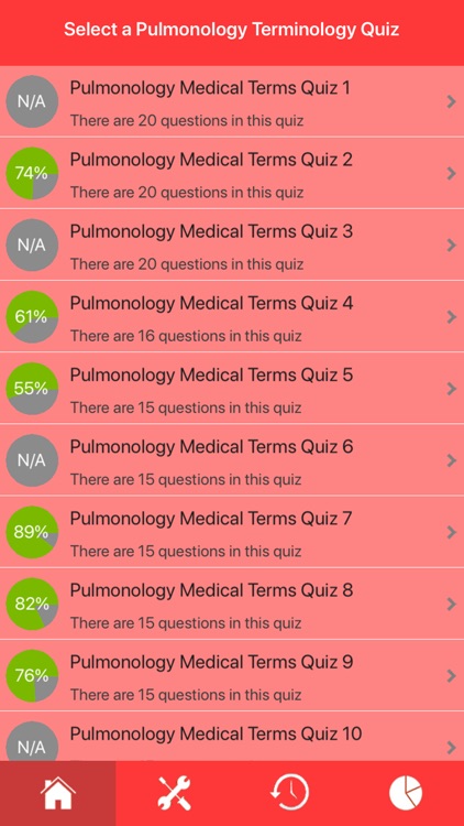 Pulmonology Medical Terms Quiz