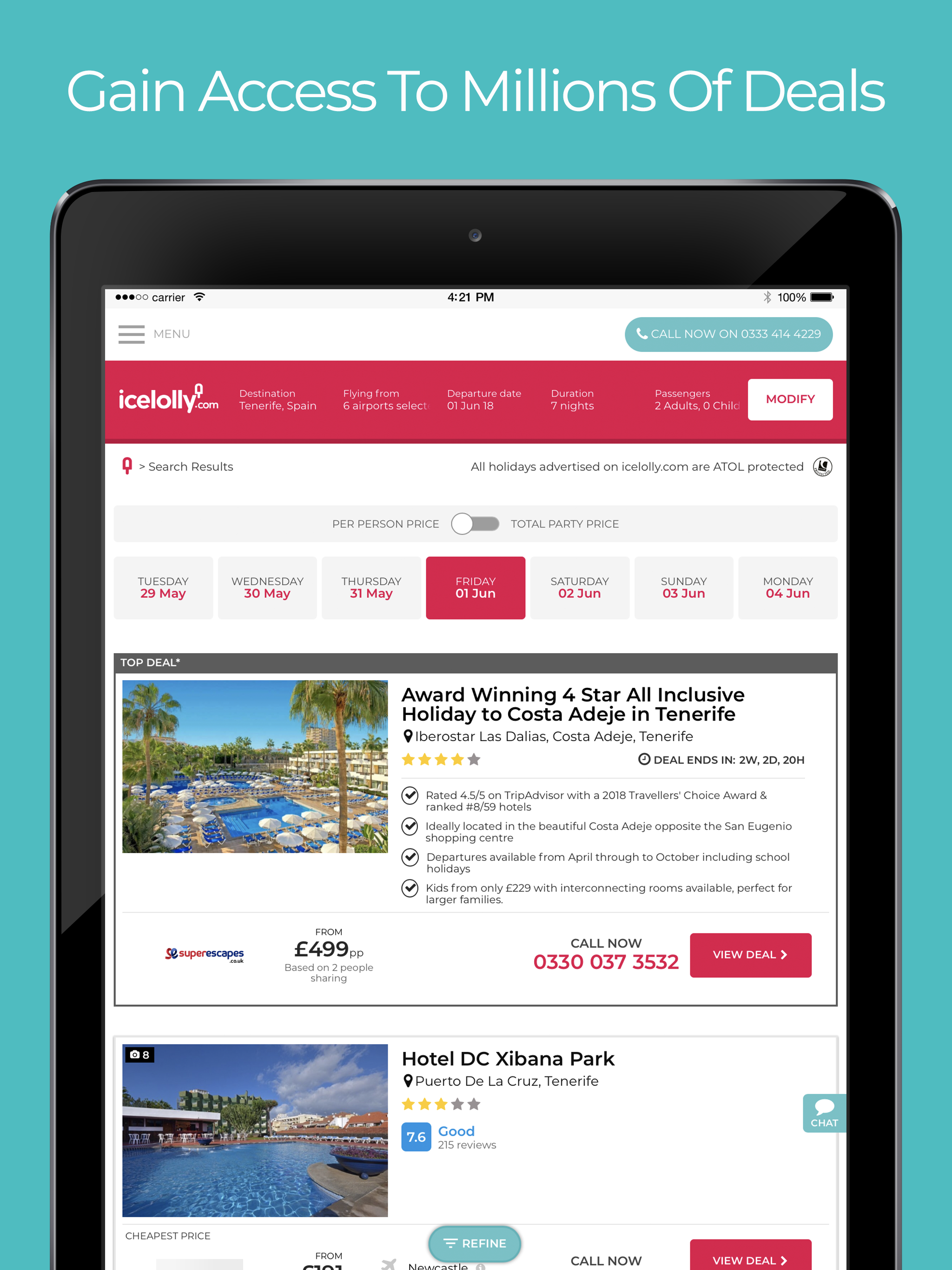 icelolly.com Holiday Finder