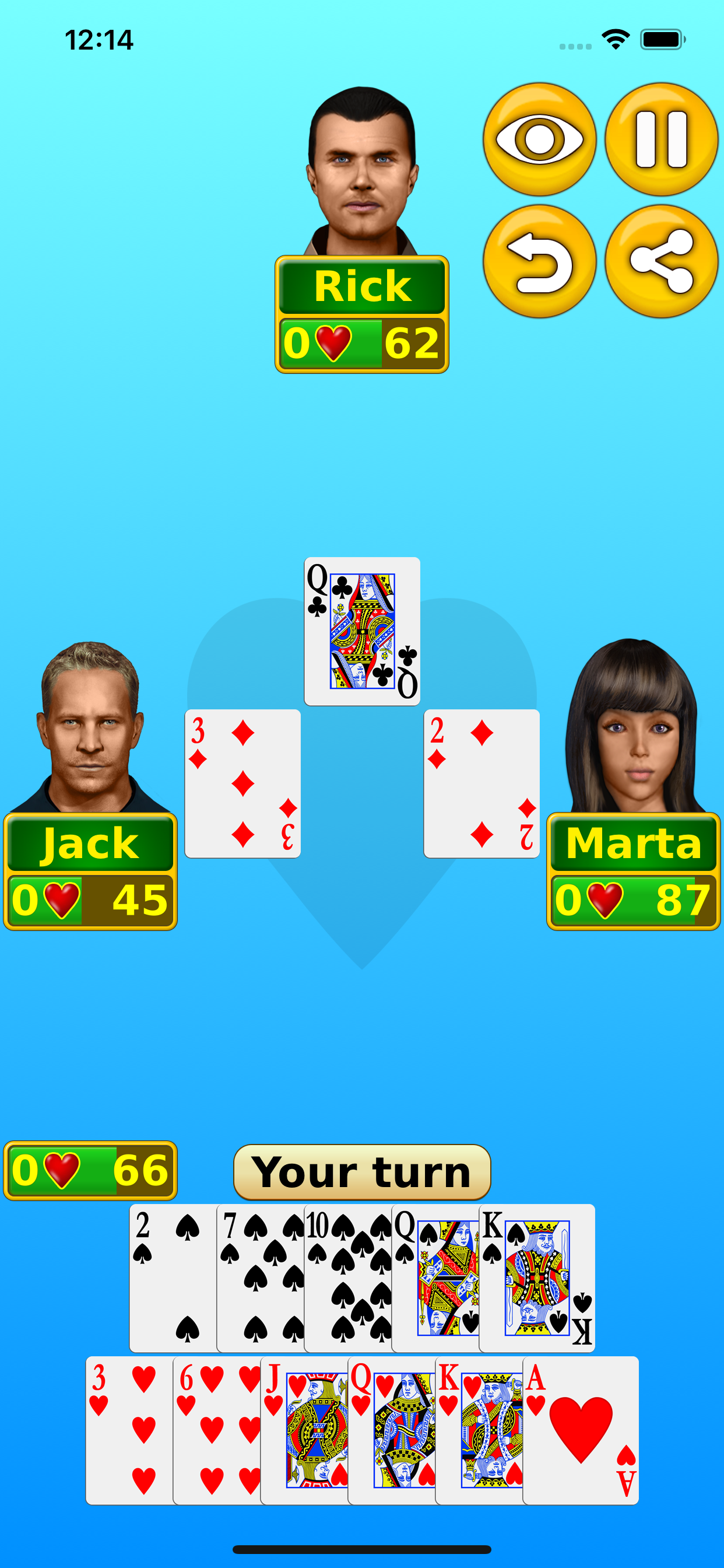 Hearts - Play online & offline