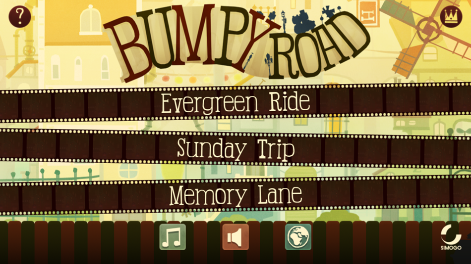 #3. Bumpy Road (iOS) 由: Simogo AB