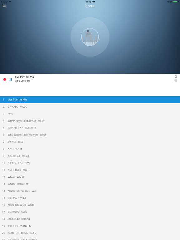 US Radio Station - USA FM iPad screenshot 4 - Music app