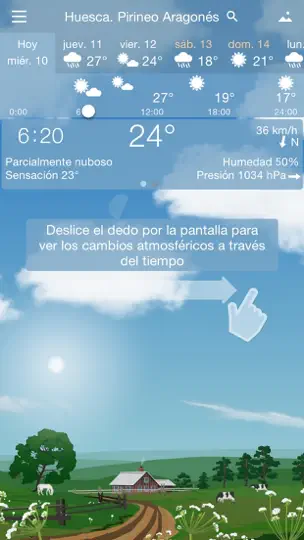 Captura de pantalla de Meteorología Exacta Yowindow en iPhone 1