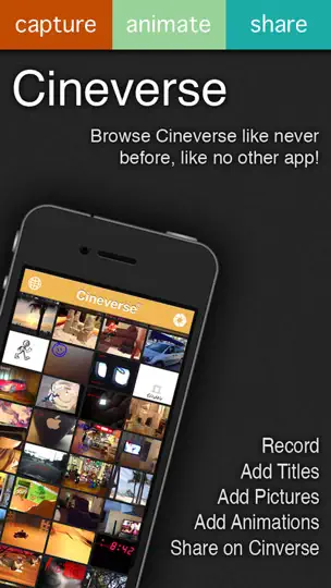 Capture d'écran de Cineverse sur iPhone 1