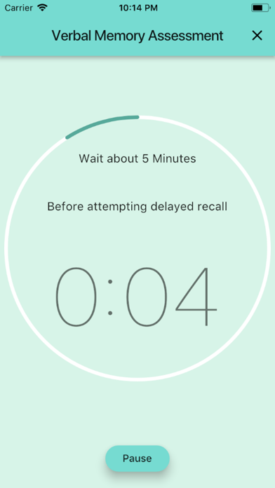 Screenshot #3 pour Verbal Memory Assessment