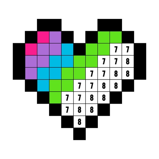 Color by Number Stickers icon