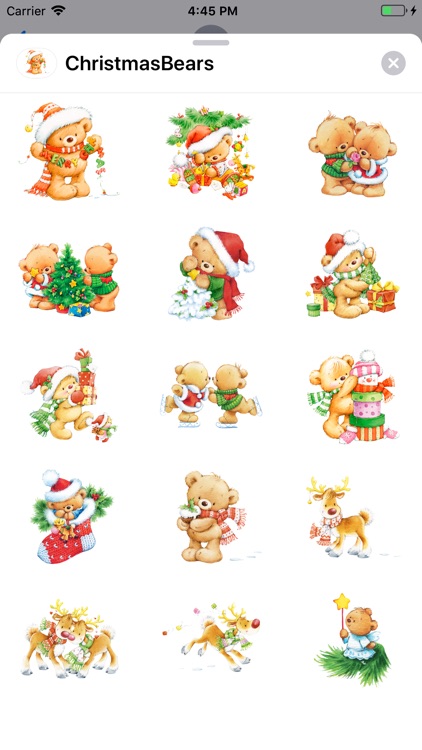 New Year, Christmas Cute Bears