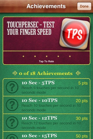 TouchPerSec screenshot 2