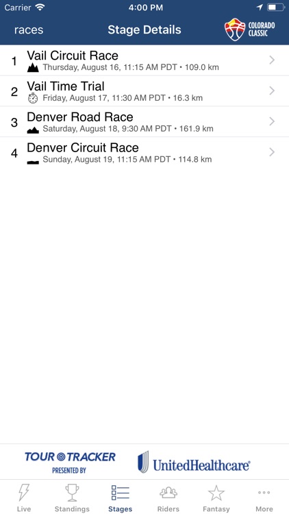 Colorado Classic Tour Tracker screenshot-6