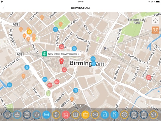 Birmingham Travel Guide iPad screenshot